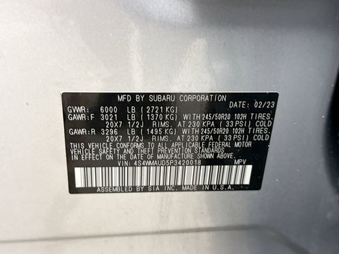 Used 2023 Subaru Ascent Limited w/ Technology Package AWD/4WD image 11