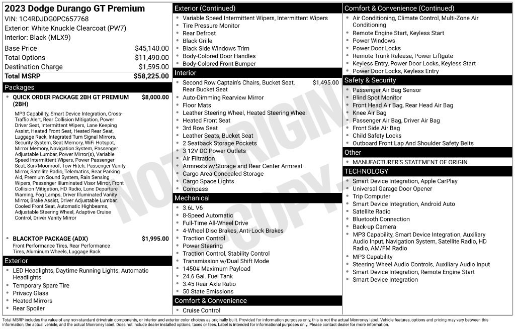 Used 2023 Dodge Durango GT AWD/4WD image 35