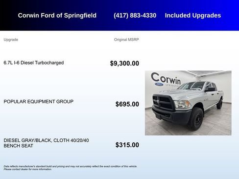 Used 2018 RAM 2500 Tradesman w/ Popular Equipment Group image 5