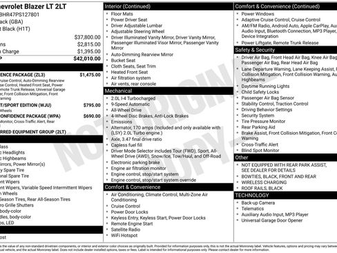 Certified 2023 Chevrolet Blazer LT w/ Convenience Package image 4