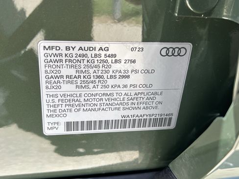Certified 2023 Audi Q5 2.0T Prestige w/ Prestige Package AWD/4WD image 37