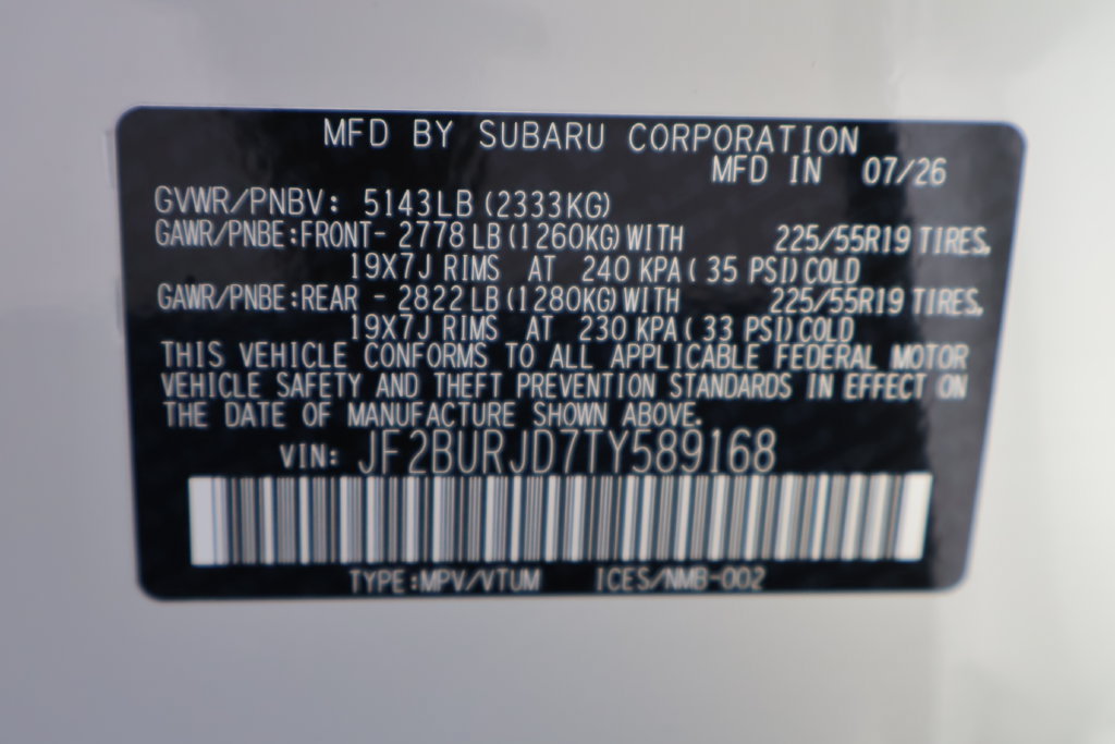 New 2026 Subaru Outback Touring XT AWD/4WD image 25
