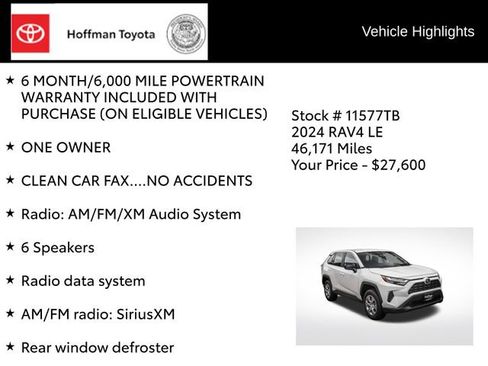 Used 2024 Toyota RAV4 LE AWD/4WD image 8