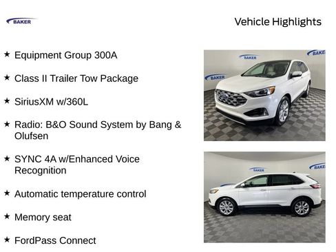 Used 2021 Ford Edge Titanium w/ Class II Trailer Tow Package AWD/4WD image 4
