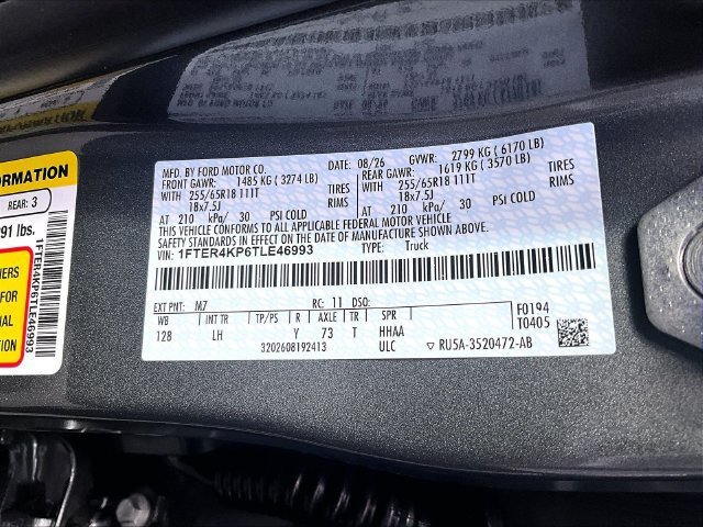 New 2026 Ford Ranger Lariat w/ FX4 Off-Road Package AWD/4WD image 29