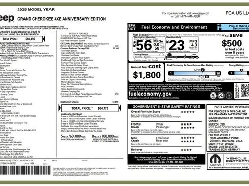 Used 2025 Jeep Grand Cherokee Limited 4xe image 4