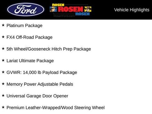 Used 2016 Ford F450 Platinum w/ Platinum Package AWD/4WD image 47