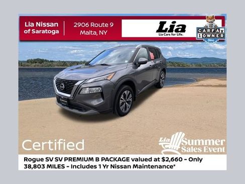 Certified 2023 Nissan Rogue SV w/ SV Premium B Package AWD/4WD image 1