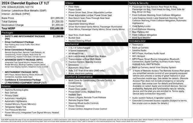 Certified 2024 Chevrolet Equinox LT AWD/4WD image 6