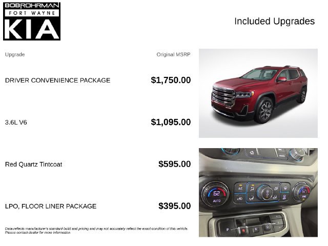 Used 2020 GMC Acadia SLE w/ Driver Convenience Package FWD image 4