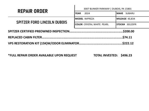 Used 2024 Subaru Impreza 2.0i image 4