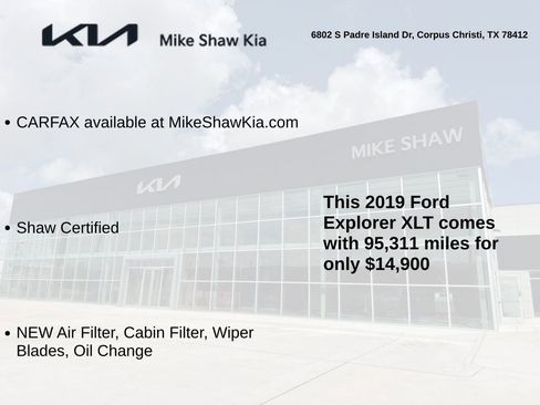 Used 2019 Ford Explorer XLT w/ Equipment Group 202A FWD image 3