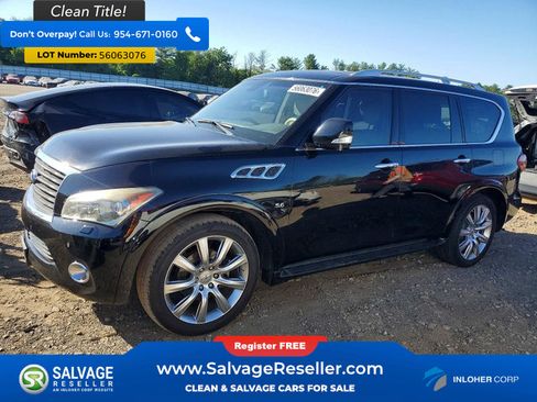 Used 2014 INFINITI QX80 4WD w/ Deluxe Touring Package image 1