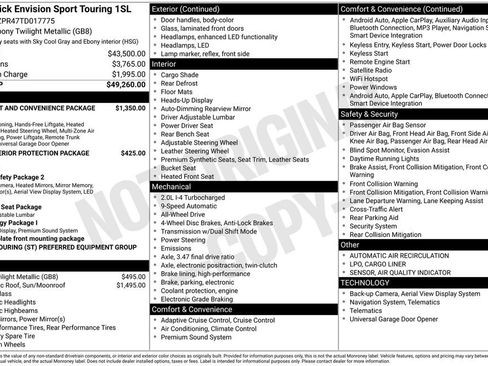 New 2026 Buick Envision Sport Touring image 47