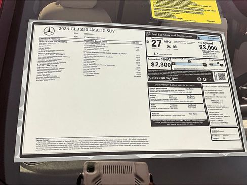 New 2026 Mercedes-Benz GLB 250 4MATIC image 18