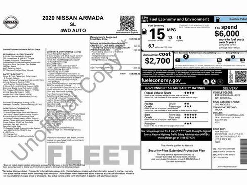 Used 2020 Nissan Armada SL w/ Premium Package image 3