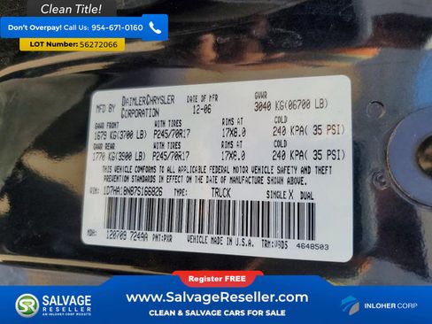 Used 2007 Dodge Ram 1500 Truck SLT RWD image 16