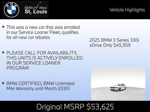 Certified 2025 BMW 330i xDrive Sedan w/ Premium Package image 22