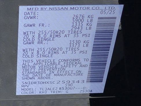Certified 2025 Nissan Pathfinder Platinum FWD image 28