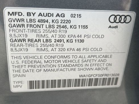 Used 2015 Audi Q3 2.0T Prestige w/ Prestige Package image 19