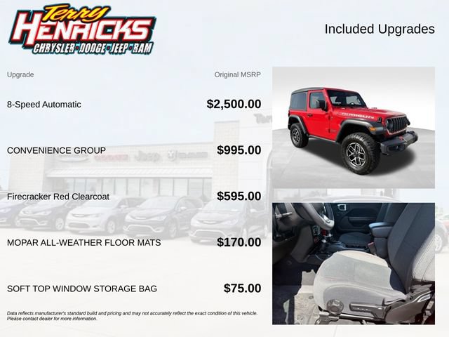 Used 2025 Jeep Wrangler Rubicon w/ Convenience Group AWD/4WD image 8