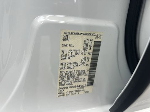Used 2023 Nissan Frontier Pro-X w/ Pro Convenience Package RWD image 36