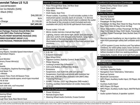 Used 2015 Chevrolet Tahoe LS RWD image 41