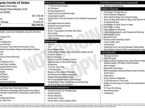 Used 2023 Toyota Corolla LE image 3