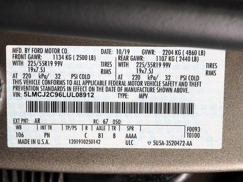 Used 2020 Lincoln Corsair Reserve w/ Equipment Group 201A image 74