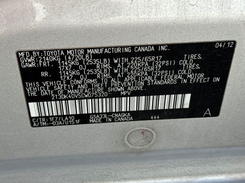 Used 2012 Toyota RAV4 Limited w/ Navigation Value Pkg AWD/4WD image 23