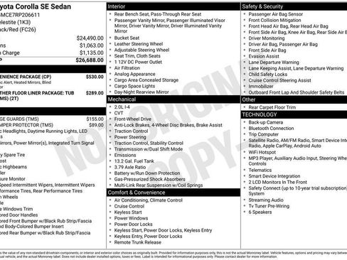 Used 2024 Toyota Corolla SE w/ SE Convenience Package FWD image 28