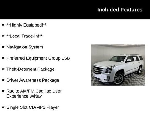 Used 2018 Cadillac Escalade Luxury AWD/4WD image 4