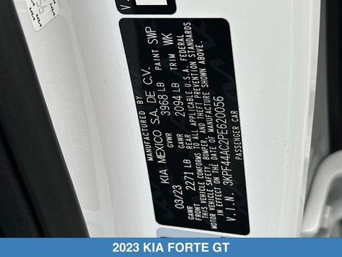 Used 2023 Kia Forte GT w/ GT2 Package FWD image 33