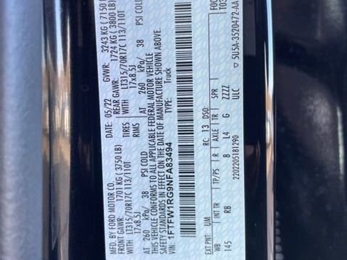 Used 2022 Ford F150 Raptor w/ Equipment Group 801A High image 37