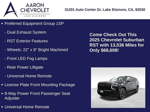 Used 2025 Chevrolet Suburban RST AWD/4WD image 10