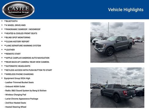 Used 2022 Ford F150 Lariat w/ Equipment Group 502A High image 3