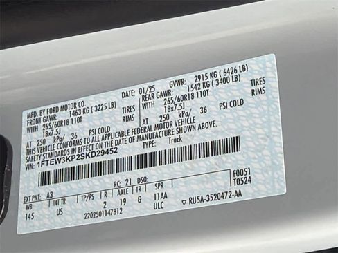 New 2025 Ford F150 XLT w/ Equipment Group 301A Standard image 30