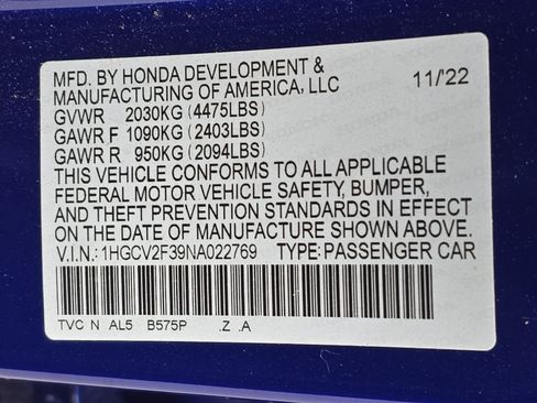 Used 2022 Honda Accord Sport image 51