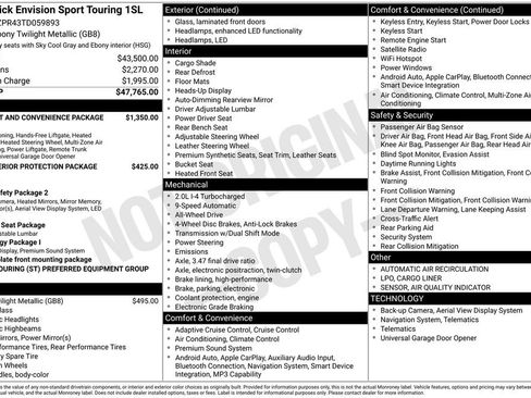 New 2026 Buick Envision Sport Touring AWD/4WD image 47