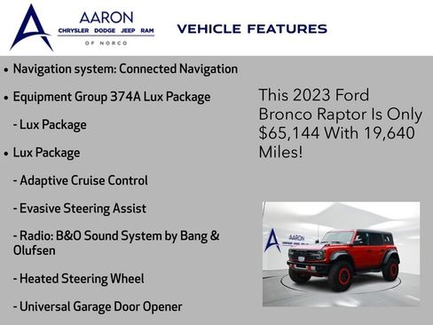 Used 2023 Ford Bronco Raptor AWD/4WD image 4