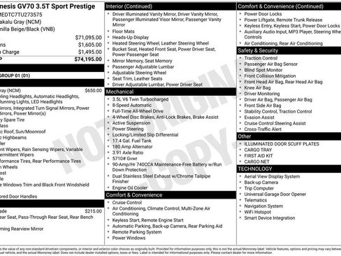New 2026 Genesis GV70 3.5T Sport Prestige image 4