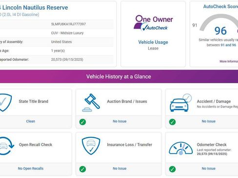 Used 2024 Lincoln Nautilus Reserve w/ Equipment Group 202A image 4