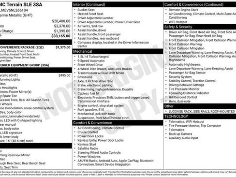 Used 2022 GMC Terrain SLE w/ Driver Convenience Package FWD image 24