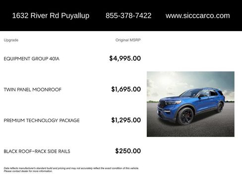 Used 2021 Ford Explorer ST w/ Equipment Group 401A AWD/4WD image 5