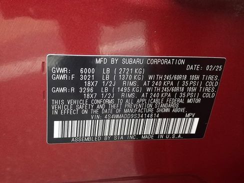 Used 2025 Subaru Ascent Premium AWD/4WD image 26