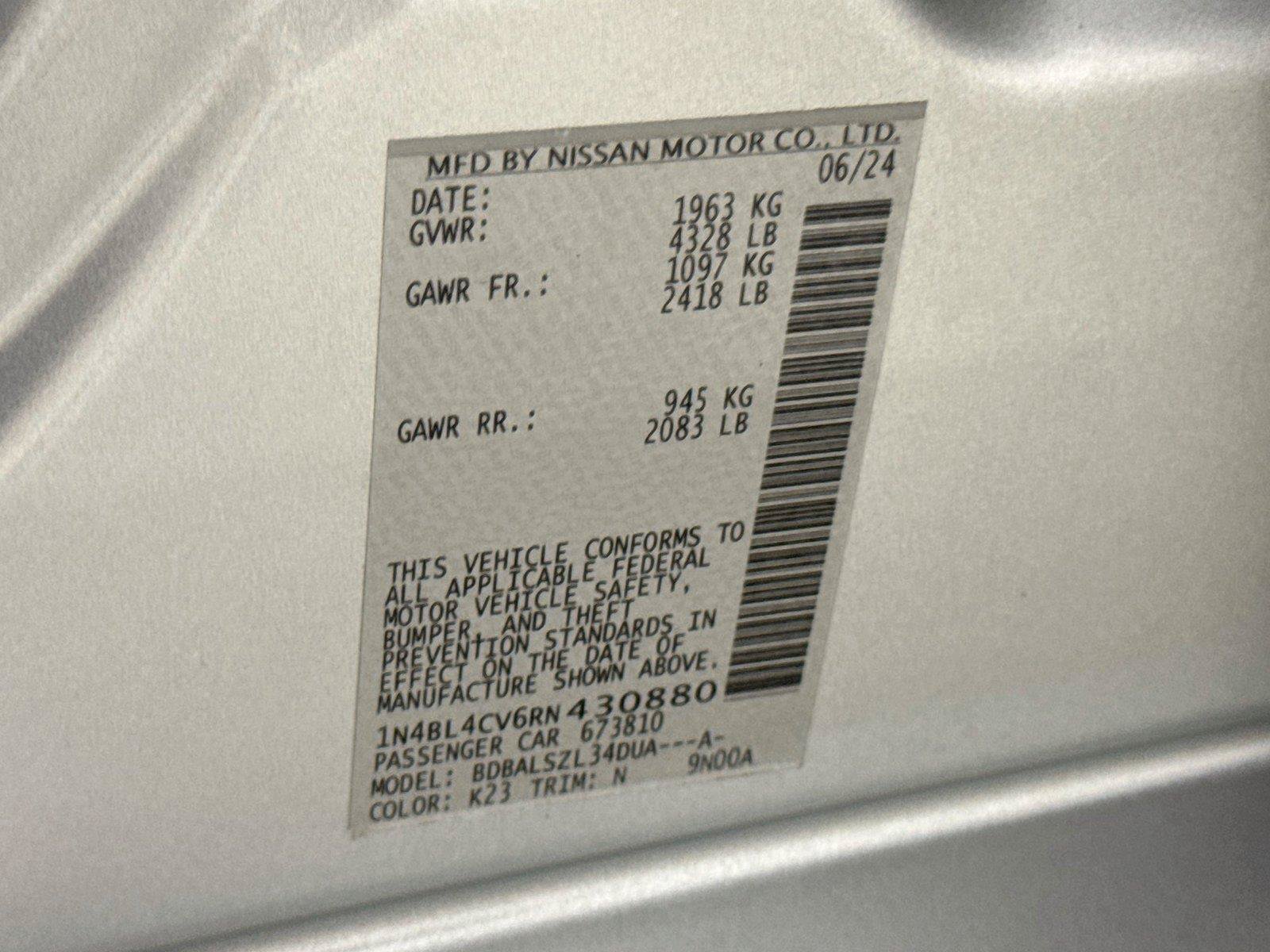 Used 2024 Nissan Altima 2.5 SR FWD image 28