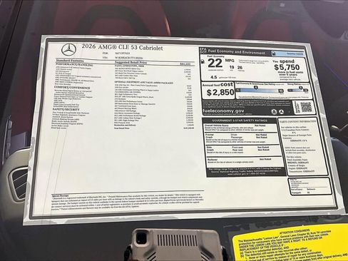 New 2026 Mercedes-Benz CLE 53 AMG 4MATIC Cabriolet image 18