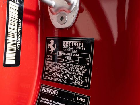 Certified 2025 Ferrari 296 GTB RWD image 38