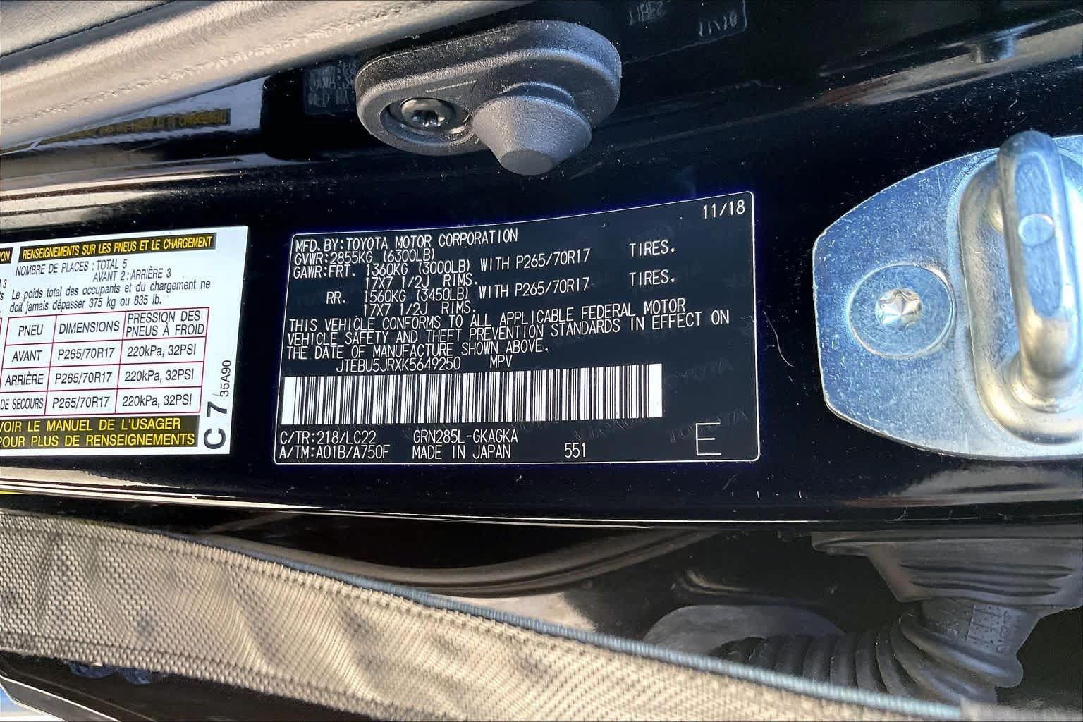 Used 2019 Toyota 4Runner TRD Off-Road Premium AWD/4WD image 34