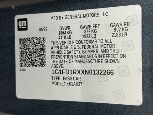 Used 2022 Chevrolet Camaro LT RWD image 31